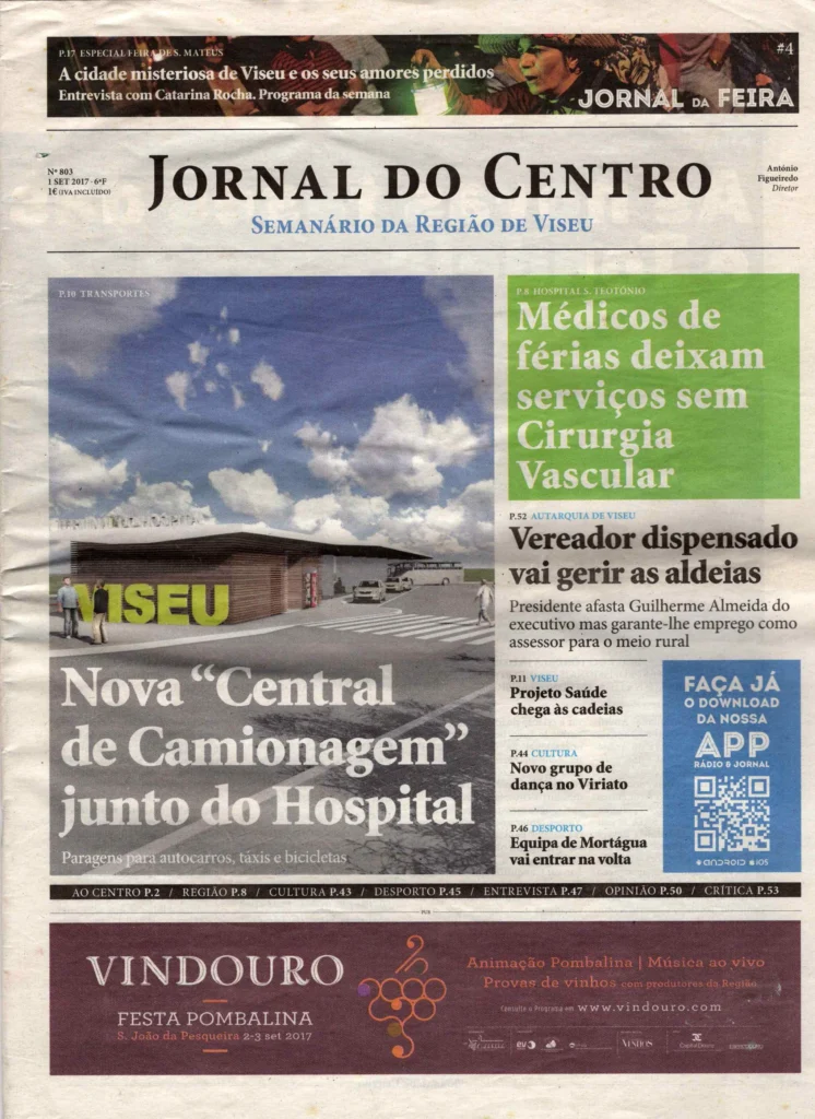 Capa Jornal do Centro, set. 2017